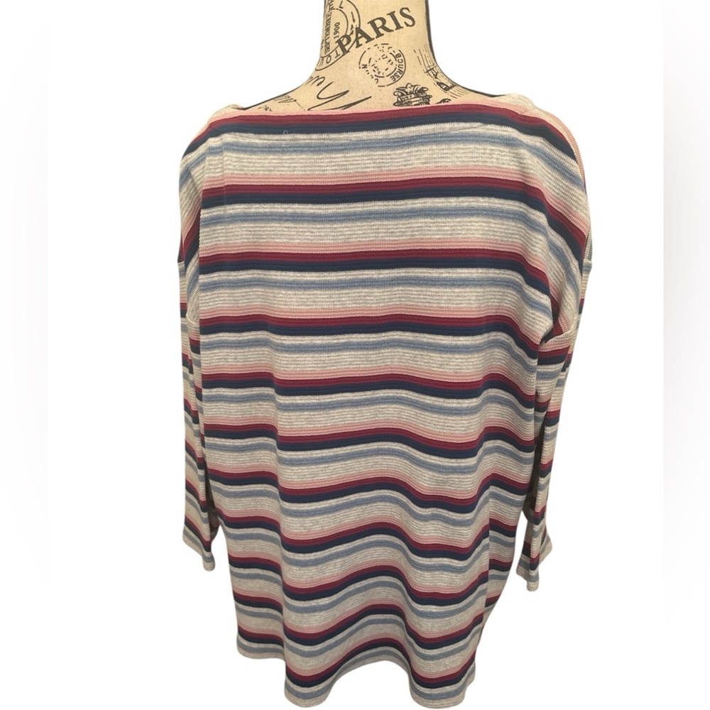 J. Jill Multicolor Off-the-Shoulder Sweater
